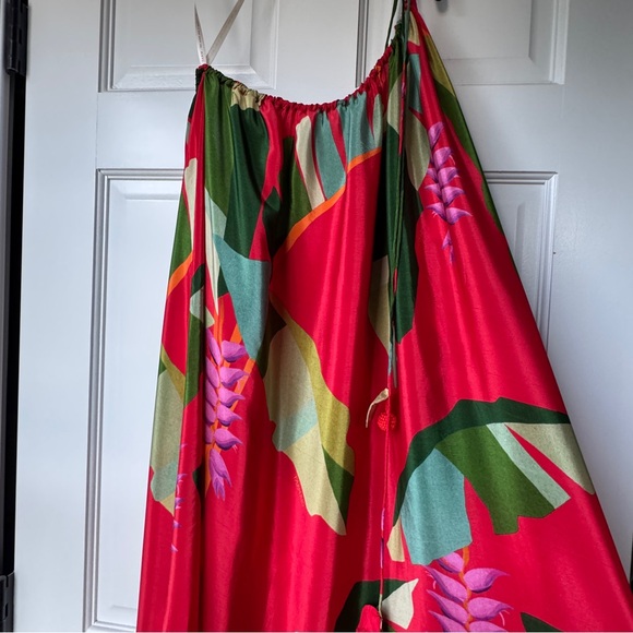 🥭Farm Rio Red Heliconia Maxi Dress - Picture 10 of 12